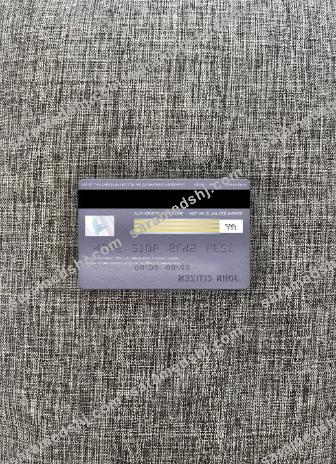 Malta Lombard Bank visa classic card photolook back